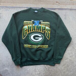 Vintage 1995 Green Bay Packers Salem Sportswear Sweatshirt XL Central Div Champs